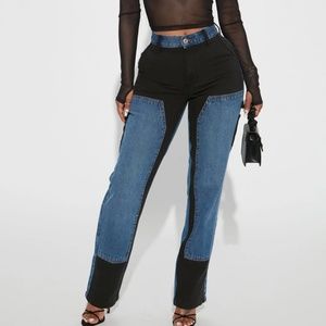 NEW Fashion Nova Zero Stretch Carpenter Jeans SIZE15